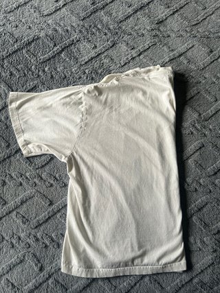 Camiseta Pull&Bear cropped fit blanca Talla L