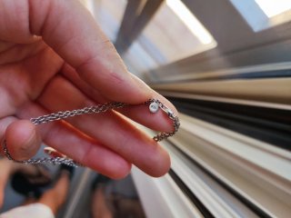 Bracciale donna fiore rosa argento