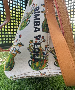 Bolso Bimba y Lola autentico tela y cuero nuevo