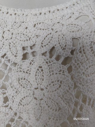 Top Zara Ganchillo Blanca