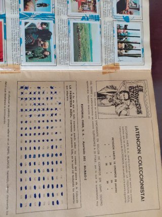 Álbum de cromos La Frontera Azul (Fher, 1978)