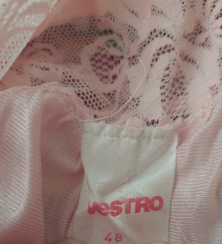 Intimo Vintage Pizzo Rosa Tg 48 vintage Italiana
