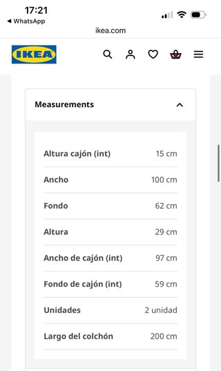 2 Cajones MALM Ikea Blancos