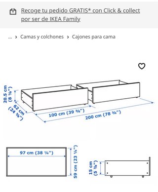 2 Cajones MALM Ikea Blancos