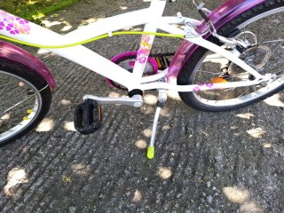 Bicicleta Btwin Misti Girls. Blanco y rosa. 20"