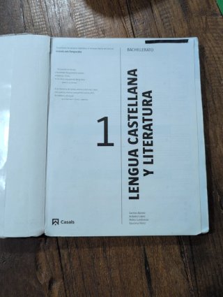 Lengua castellana y Literatura 1 Bachillerato