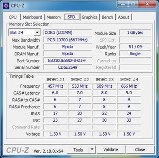Lotto 3x RAM DDR3 Elpida 1GB + 2GB + 2GB