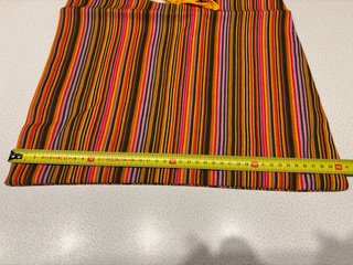 Borsa tracolla cotone mille righe multicolor
