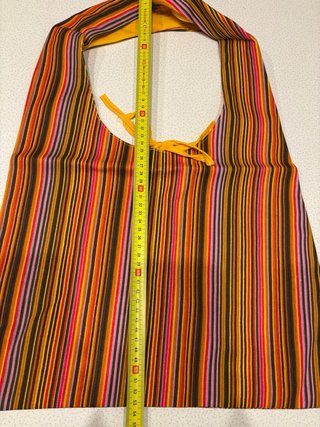 Borsa tracolla cotone mille righe multicolor