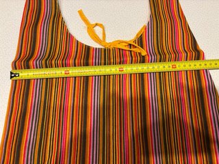Borsa tracolla cotone mille righe multicolor