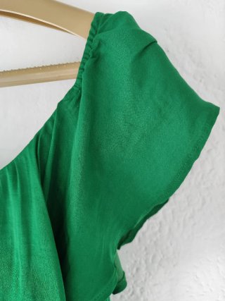 Vestido largo verde esmeralda