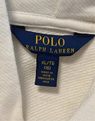 Sudadera Ralph Lauren Blanca Talla M