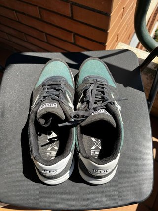 Zapatillas Munich Negras y Verdes