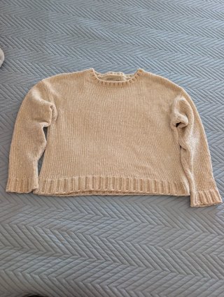 Jersey punto suave beige talla S