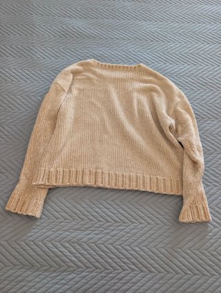 Jersey punto suave beige talla S