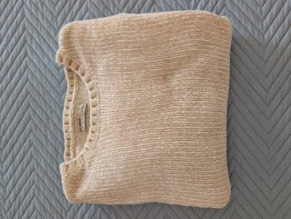 Jersey punto suave beige talla S