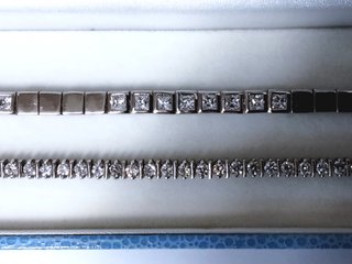 Set 2 Pulseras Luxenter Tennis Plata