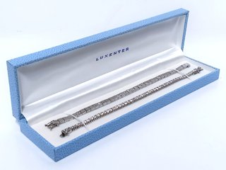 Set 2 Pulseras Luxenter Tennis Plata