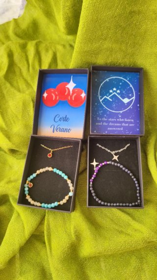 Pulsera minerales inspirada en Acotar