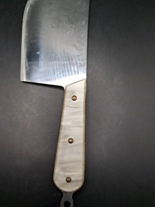 Cuchillo de cocina metal y nacar