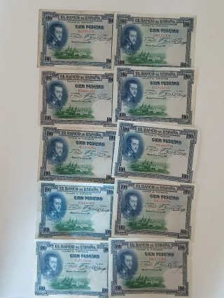 90 Billetes Españoles Antiguos