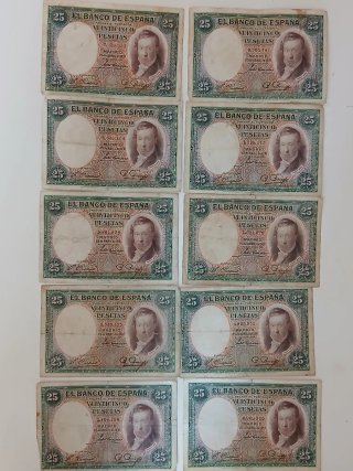 90 Billetes Españoles Antiguos