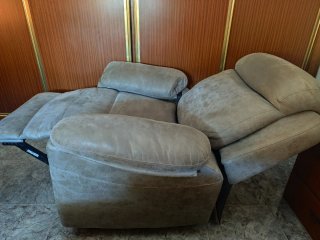 Sillón reclinable manual beige