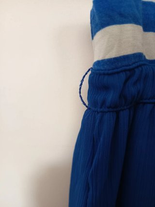 Vestido marinero azul y blanco