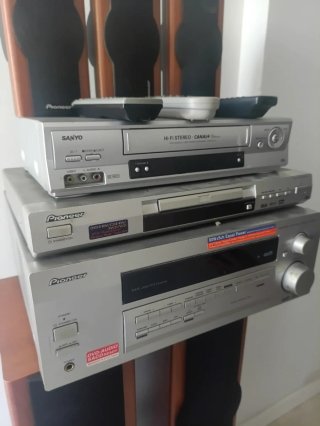Home Cinema Completo con Altavoces Madera