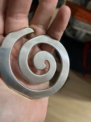 Embellecedores Barra Cortina Espiral Metal