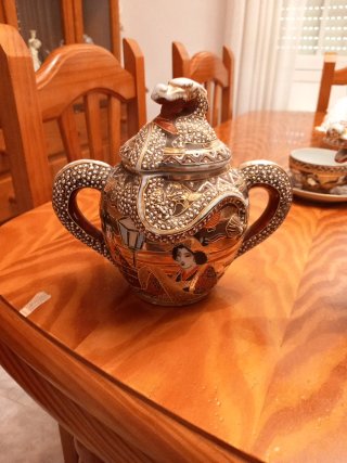 Juego de té antiguo 6 piezas