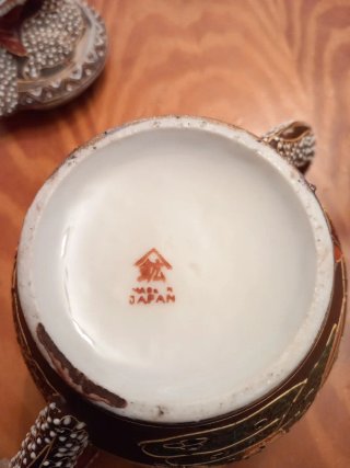Juego de té antiguo 6 piezas