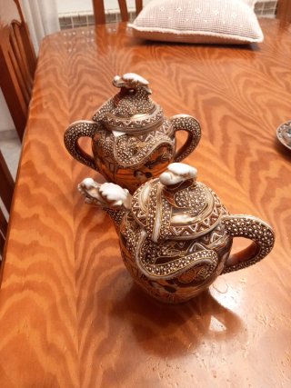 Juego de té antiguo 6 piezas