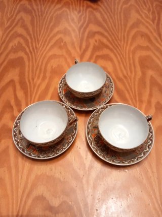 Juego de té antiguo 6 piezas