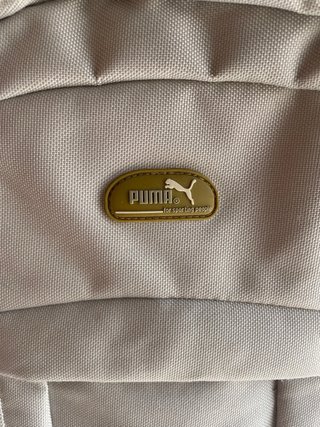 Mochila Puma Beige y Dorada