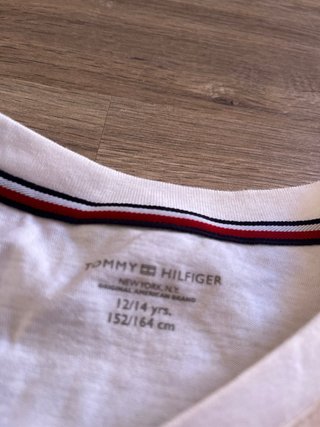 Camiseta Tommy Hilfiger Blanca Manga Larga