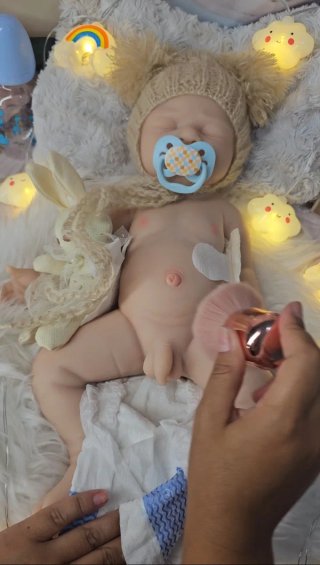 Muñeca Bebé Reborn Silicona Platino Niño
