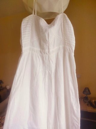 Vestido largo blanco tirantes