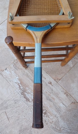 Raqueta Tenis Madera Vintage