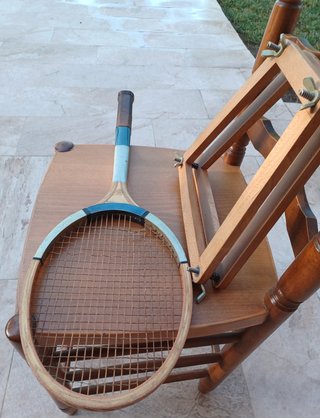 Raqueta Tenis Madera Vintage