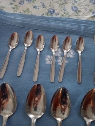 Set posate acciaio vintage, mancano coltelli