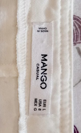 Vestido peto blanco talla L