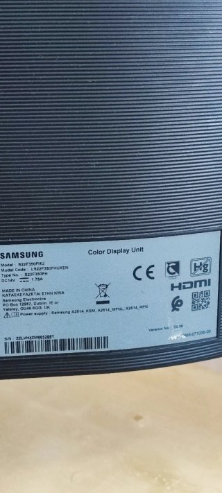 Monitor Samsung 21.5" Full HD + Cable HDMI
