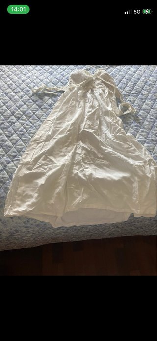 Vestito crochet cotone bianco