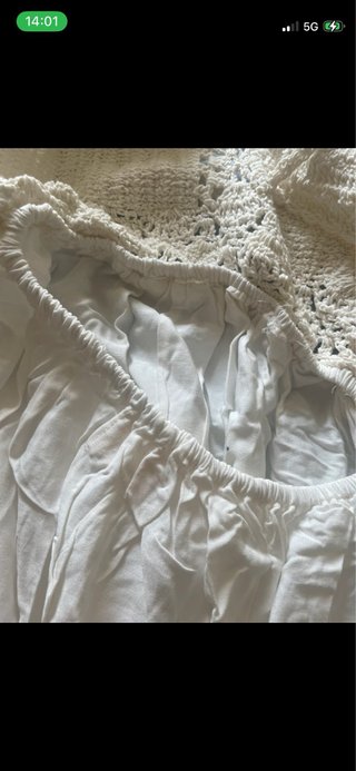 Vestito crochet cotone bianco