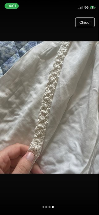 Vestito crochet cotone bianco