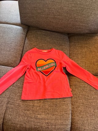 Camiseta Billieblush azul marino y rosa