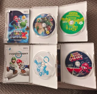 Pack 4 Juegos Wii: Mario Galaxy 1 y 2, Mario Kart,