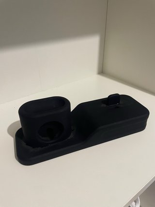 Supporto ricarica 3 in 1 nero
