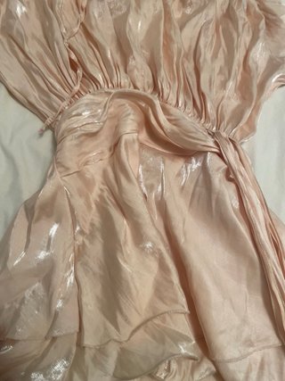 Abito rosa stile Miss Rosier nuovo col champagne